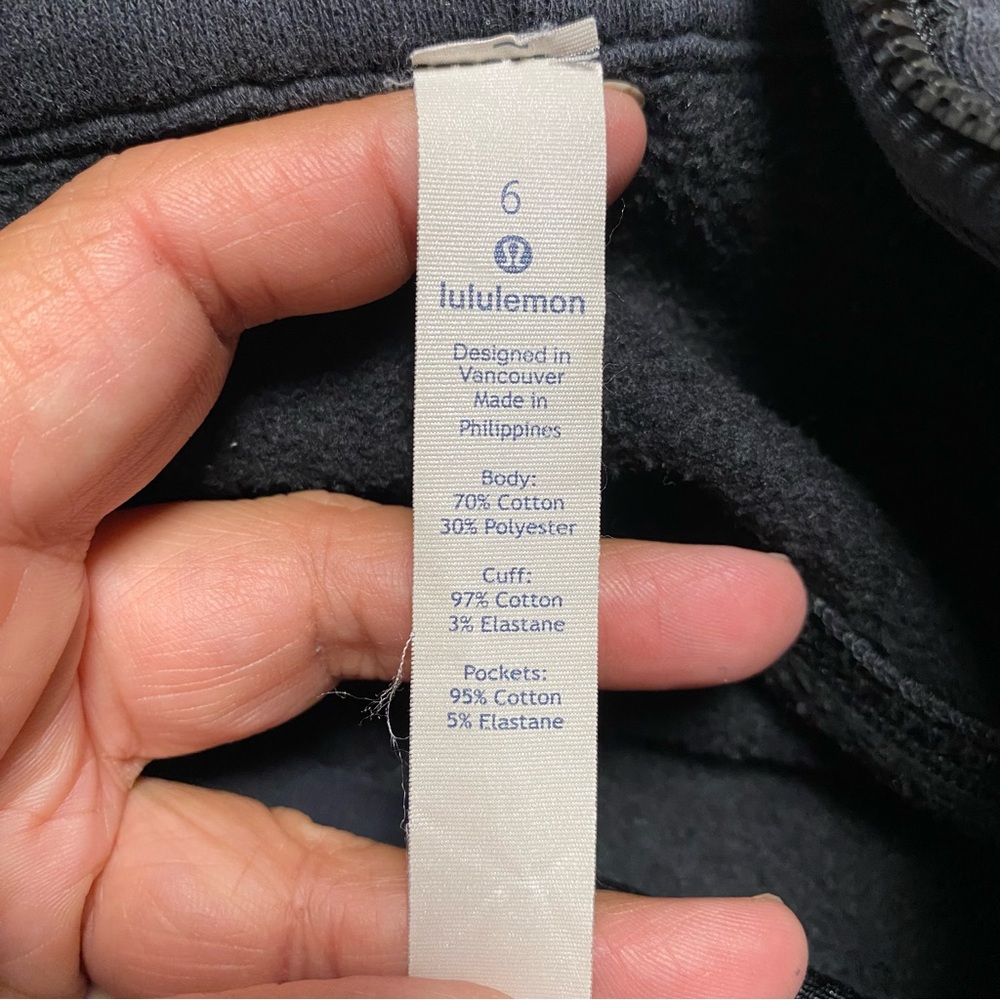 Lululemon Jacket Women’s Size 6 Black Scuba Hoodie Jacket- Wash wear - Picture 9 of 16